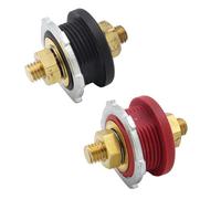 HINAYOSAN Nero Rosso Batteria Terminale Connettori Set Struttura A Sgancio Rapido Costruzione In Metallo Per Sistemi Elettrici Auto 1 Paio In Lega di Zinco Ottone Morsetti Batteria