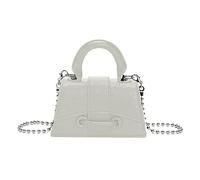 HINAYOSAN Piccola borsa a tracolla borsa per le donne borsa a tracolla borsa a tracolla ragazza incontri catena da lavoro donna cinturino in oro nero con cinturino, bianco, One Size
