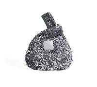 HINAYOSAN Pochette da donna Borse da sera retrò paillettes glitter borsa triangolo per feste anni '20 ballo di fine anno matrimonio scintille borse da polso pochette da polso borse per le donne