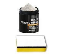 HINAYOSAN Polvere per il restauro del vetro fine elimina graffi microscopici su più superfici, applicatore per la cura dell'auto, polvere lucidante per superfici in vetro, kit di riparazione graffi