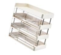 HINAYOSAN Robusto scaffale regolabile organizer per piccoli spazi bagno ufficio cucina disordine stoccaggio pratico scaffale