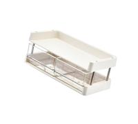 HINAYOSAN Robusto scaffale regolabile organizer per piccoli spazi bagno ufficio cucina disordine stoccaggio pratico scaffale