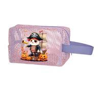 HINAYOSAN Sacchetti di caramelle di Halloween facili da usare per bambini Accessori riutilizzabili per dolcetto o scherzetto Portatile Storage Multiuso Mesh Storage Bag, A, No carry