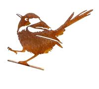 HINAYOSAN Statua resistente del giardino del tempo della scultura dell'uccello del ferro antico per la decorazione all'aperto e la scultura resistente dell'uccello