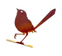 HINAYOSAN Statua resistente del giardino del tempo della scultura dell'uccello del ferro antico per la decorazione all'aperto e la scultura resistente dell'uccello