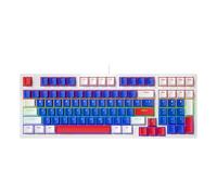 HINAYOSAN Tastiera meccanica da gioco con cavo retroilluminata a LED portatile 96 tasti Hot Swap tastiera meccanica aggiornata per l'ufficio di gioco