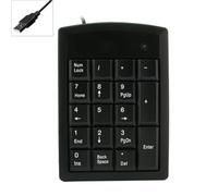 HINAYOSAN Tastiera numerica portatile 18 Silenti Digitazione USB PS2s Interfacce Tastiera Per Il Computer Portatile Contabilità Cassiere Lavoro USB Numeri Calcolatrice