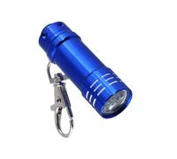 HINAYOSAN Torcia elettrica portatile in alluminio con 3 LED Beam Portachiavi Design resistente all'acqua per le emergenze e il trasporto quotidiano torcia elettrica da campeggio all'aperto