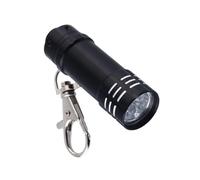 HINAYOSAN Torcia elettrica portatile in alluminio con 3 LED Beam Portachiavi Design resistente all'acqua per le emergenze e il trasporto quotidiano torcia elettrica da campeggio all'aperto