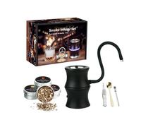 HINAYOSAN USB Ricaricabile Trasportabile Drink Smoker Con Radianze LED Per Liquore Irlandese Cibo Soffiare Regalo Eccellente Set Maschio Papà Marito Fumatore Irlandese Set Regalo