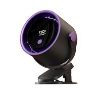 HINAYOSAN Ventilatore da scrivania ricaricabile a clip con display digitale regolabile a 100 velocità, silenzioso, USB C, raffreddamento per viaggi, ufficio, campeggio, ventola con clip di