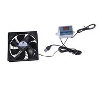 HINAYOSAN Ventole di raffreddamento USB da 120 mm con controllo della temperatura regolabile per armadi e sistemi home theater silenzioso ventilatore del gabinetto