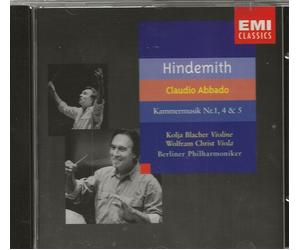Hindemith: Kammermusik N. 1, 4 & 5 / Claudio Abbado, Christ, Blacher - CD
