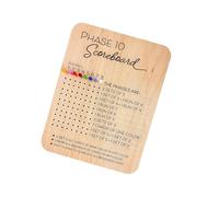 hindraem Accessorio per tabellone segnapunti Phase Ten per Creare Serate di Gioco memorabili. Goditi Il Tempo con i Tuoi Cari Mentre Giochi. 2025 Wood Phase