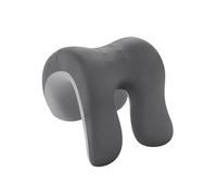 hindraem Cuscino poggiatesta per scrivania per studenti, supporto per il collo, adatto per fare un pisolino durante le lunghe ore di studio, cuscino per, Grigio scuro e chiaro, 25 x 18 x 28 cm