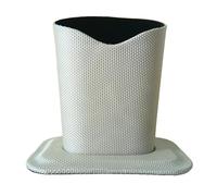 hindraem Custodie per occhiali per la cura della bellezza Custodia foderata elegante che protegge gli occhiali e mantiene l'ufficio accessibile. adatta anche, Argento, 12x11.6x8.1 cm