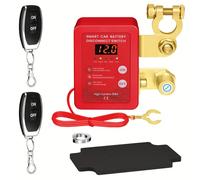 hindraem Kill - Interruttore per auto, interruttore di separazione batteria, telecomando, per auto, camper, camion, barca, colore rosso
