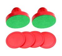 hindraem Mini set di spingitori e dischi da air hockey, accessori divertenti per giochi da tavolo e divertimento in famiglia, giochi arcade al coperto per