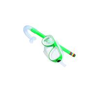hindraem Per Maschera subacquea per bambini con ampia visuale, attrezzatura essenziale per esplorare in sicurezza le profondità sottomarine, rendendo ogni, Verde, 35x15x6cm