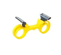 hindraem Rasatura liscia e liscia dei capelli a doppia lama portatile senza sforzo per uomo, taglio della testa, tagliacapelli automatico, coltello da taglio e rasatura