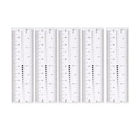 hindraem Righello flessibile pieghevole per nail art Stampa trasparente Strumento morbido per la misurazione delle unghie Casa e salone Comodo per misurare le
