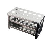 hindraem Supporto da laboratorio efficiente Supporta provette Supporto per provette in lega di alluminio a 12 fori Configurazione sperimentale per cilindriche