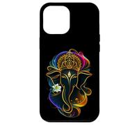 Hindu Ganesha Puja Elephant God India Meditation Yoga Murti Custodia per iPhone 12 Pro Max