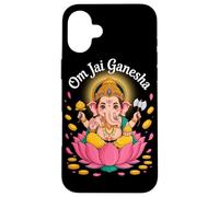 Hindu Ganesha Puja Elephant God India Meditation Yoga Murti Custodia per iPhone 16 Plus