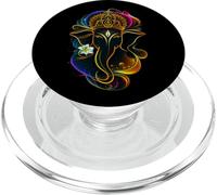 Hindu Ganesha Puja Elephant God India Meditation Yoga Murti PopSockets PopGrip per MagSafe