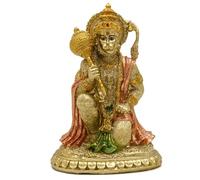 Hindu Mitological Ramayana Hanuman Monkey - Statua di Dio Indiano - Induismo Illuminazione Orientale Devotee of Lord Rama Altare Scultura - India Home Puja Temple Mandir Buddha Decor