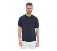 Hindustrie - Vico-Cot/Silk Pullover girocollo - - Tops - Uomo - Blu - 3XL