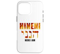 HINENI Here I Am - Hebrew Christian Faith Biblical Custodia per iPhone 16 Pro Max