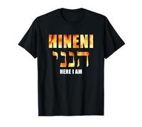 HINENI Here I Am - Hebrew Christian Faith Biblical Maglietta
