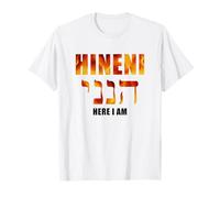 HINENI Here I Am - Hebrew Christian Faith Biblical Maglietta