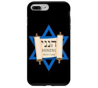 HINENI Here I Am - Hebrew Star of David Christian Faith Custodia per iPhone 7 Plus/8 Plus