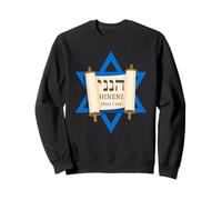 HINENI Here I Am - Hebrew Star of David Christian Faith Felpa