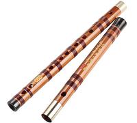 Hinese Dizi Bamboo Flute Professional Playing Fife, flauto Bamboo amaro, strumento musicale C/D/E/F/G Sintonizzati for gli studenti for adulti di grado di esame principianti Dizi(E)