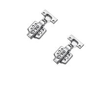 hinge, 2/10PCS Cerniere for armadi in acciaio inossidabile Chiusura ammortizzata Cerniera idraulica for porta Ammortizzatore nascosto con viti,part(Half Overlay - 2PCS)