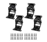 hinge, 4 pezzi staffa pieghevole pieghevole cerniera di bloccaggio supporto estensione blocco autobloccante con viti for piedi delle gambe del letto del tavolo,part(4)