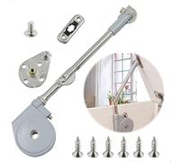 Hinge Buffer Cerniera Armadio- Zinc Alloy Flap Fitting Support Holder Gas Spring Hinges Per Cucina E Mobili For Kitchen Cabinets Cupboards Wardrobe Dressing Table Tatami Adjustable Lift Up Stay