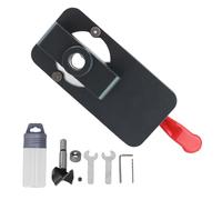 Hinge Hole Drill Locator, 35mm, Aluminum Alloy, Preciso e Durevole - Posizionamento Sicuro, Bloccaggio Versatile, Ideale per Falegnami e Officine