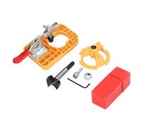 Hinge Opening Locator 35mm Plastic Aluminum Alloy Woodworking Hole Opener for Door Cabinet Drawer Fast Positioning High Accuracy Easy to Use (Yellow)