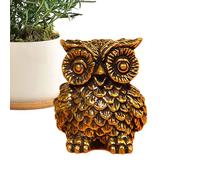 Hinge Toppers, Stylish Decor Addition Owl Shape Cabinet Corner Ornament - Versatile Display Solution Vintage Meaningful Brass Door Hinge Decor,for Dorm Bedside Bookshelf Indoor Room
