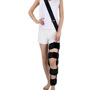 Hinged Knee Brace Hinged Immobilizer Knee Support for Torn Acl Meniscus Tear Pcl Surgery Recovery Adjustable Post Op Knee Immobilizer (M)