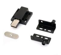 Hinged Solutions - Set di cerniere per porta con albero nascosto, progettate specificamente per uso in legno (nero)