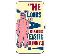 Hinged Wallet A Christmas Story Ralphie Pink Bunny DERANGED EASTER BUNNY Pose Iv