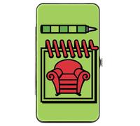 Hinged Wallet Blue's Clues Steve's Handy Dandy Notebook Thinking Chair + Stripes