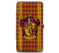 Hinged Wallet GRYFFINDOR Crest Stripes/Diamonds Red/Golds