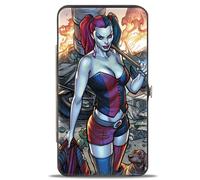 Hinged Wallet Harley Quinn Hot in the City Pose + Battle Scene Blocks