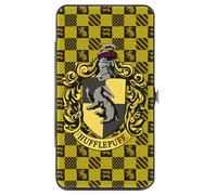 Hinged Wallet Harry Potter HUFFLEPUFF Crest/Heraldry Checkers Golds/Black